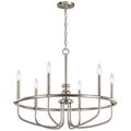 Product Image of Capitol Hill 22" 6 Light Chandelier (Brushed Nickel)