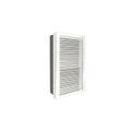 Product Image of 277V, 4000W LPWA Large Architectural Wall Heater w/ Tamperproof Thermostat (White)