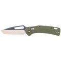 Product Image of KTO Resurgence Knife, Tanto Blade, Moss Green Handle