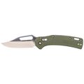 Product Image of KTO Resurgence Knife, Clip Point Blade, Moss Green Handle
