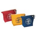 Product Image of Zipper Bags, Assorted Canvas Tool Pouches, 3-Pack, 5539CPAK