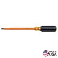 Product Image of Insulated Screwdriver, 1/4" Cabinet, 7" Round Shank, 605-7-INS