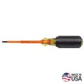 Product Image of Insulated Screwdriver, 1/8" Slotted, 4" Round Shank, 612-4-INS