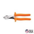 Product Image of Diagonal Cutting Pliers, Insulated, High-Leverage, Angled Head, 8", D248-8-INS