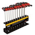 Product Image of Hex Key Set, SAE Ball-End T-Handle, 6", with Stand, 10-Piece, JTH610EB
