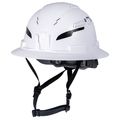 Product Image of Full Brim Vented Hard Hat, Type 2 Class C (White)
