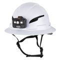 Product Image of Full Brim Non-Vented Hard Hat w/ Rechargeable Head Lamp, Type 2 Class E (White)