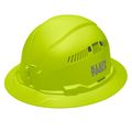 Product Image of Full Brim Vented Hard Hat, Type 1 Class C (High Visibility Lime)