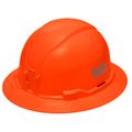 Product Image of Full Brim Non-Vented Hard Hat, Type 1 Class E (High Visibility Orange)