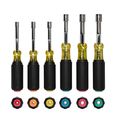 Product Image of 6 Piece Color-Coded Hollow-Shaft Heavy Duty Nut Driver Set (6-13 mm)