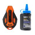Product Image of 100' Smooth Retractable Chalk Reel with Blue Chalk Refill