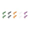 Product Image of 10 Piece KNIPEXTEND ColorCoded Clips (Green, Dark Gray, Orange, White, Violet)