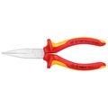 Product Image of 6-1/4" Insulated Long Nose Pliers, Flat Tips