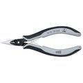 Product Image of 5-1/4" Electronics Pliers w/ Half-Round Tips and ESD Handles, Cross-Hatched