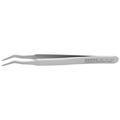 Product Image of 4-3/4" Premium Stainless Steel Positioning Tweezers, 35-Degree Angle