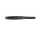 Product Image of 5" Stainless Steel Gripping Tweezers, Needle-Point Tips