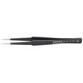 Product Image of 5-1/4" Stainless Steel Gripping Tweezers w/ ESD Coating, Pointed Tips