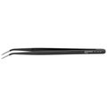 Product Image of 6" Steel Gripping Tweezers, Pointed Tips, 25-Degree Angle