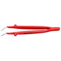 Product Image of 6" Stainless Steel Insulated Gripping Tweezers, 30-Degree Angle