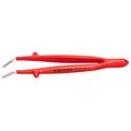 Product Image of 5-1/2" Stainless Steel Insulated Gripping Tweezers, 30-Degree Angle