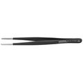 Product Image of 5-3/4" Stainless Steel Gripping Tweezers w/ ESD Coating, Blunt Tips