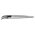 Product Image of 5-1/4" Premium Stainless Steel Gripping Tweezers, Pointed Tips, 60-Degree Angle