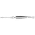 Product Image of 6-1/4" Stainless Steel Gripping Cross-Over Tweezers, Blunt Tips