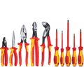 Product Image of 10 Piece Insulated Pliers and Screwdriver Tool Set with Lineman's Pliers