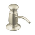 Product Image of Soap/lotion dispenser with Traditional design (Clam shell packed) - Vibrant Brushed Nickel, K-1894-C-BN