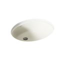 Product Image of 19-1/4" Oval Undermount Bathroom Sink w/ Glazed Underside, No Overflow (Biscuit), K-2210-G-96