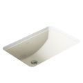 Product Image of 21" Rectangular Undermount Bathroom Sink w/ Glazed Underside, No Overflow (Biscuit), K-2214-G-96