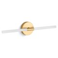 Product Image of Components 24" LED Sconce (Brushed Moderne Brass), 23464-SCLED-2GL