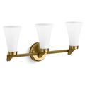 Product Image of Simplice 3-Light Sconce (Brushed Moderne Brass), 26848-SC03-2GL