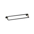 Product Image of 24" Double Towel Bar (Matte Black w/ Brushed Moderne Brass), K-27062-BMB