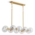 Product Image of Bellera 10-Light Linear Chandelier (Brushed Moderne Brass), 31766-CH10-2GL