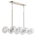 Product Image of Bellera 10-Light Linear Chandelier (Polished Nickel), 31766-CH10-SNL