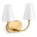 Product Image of Kernen 2-Light Sconce (Brushed Moderne Brass), 32256-SC02-2GL