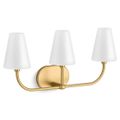 Product Image of Kernen 3-Light Sconce (Brushed Moderne Brass), 32257-SC03-2GL