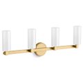 Product Image of Crue 4-Light Sconce (Brushed Moderne Brass), 35875-SC04-2GL