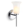 Product Image of Bellera 1-Light Frosted Glass Sconce (Polished Chrome), 38404-SC01-CPL