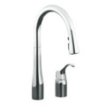 Product Image of Simplice Single-Control Remote Valve Pull-Down Spray Kitchen Sink Faucet - Polished Chrome Finish, K-647-CP