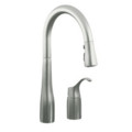Product Image of Simplice Single-Control Remote Valve Pull-Down Spray Kitchen Sink Faucet - Vibrant Stainless Finish, K-647-VS