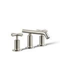 Product Image of Widespread Bathroom Sink Faucet w/ Cross Handles, 1.2 GPM (Vibrant Polished Nickel), K-14410-3-SN