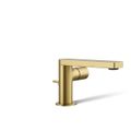 Product Image of Single-Handle Bathroom Sink Faucet w/ Cylindrical Handle, 1.2 GPM (Vibrant Brushed Moderne Brass), K-73050-7-2MB