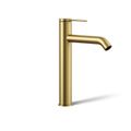 Product Image of Tall Single-Handle Bathroom Sink Faucet, 1.2 GPM (Vibrant Brushed Moderne Brass), K-77959-4A-2MB