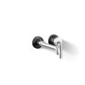 Product Image of Tone Wall-Mount 1-Handle Bathroom Faucet, 1.2 Gpm (Polished Chrome w/ Matte Black), K-26438-4-CBL