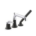 Product Image of Tone Deck-Mount Bathtub Faucet w/ Handshower (Polished Chrome w/ Matte Black), K-26441-4-CBL
