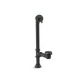 Product Image of Iron Works Decorative 1-1/2" Adjustable Pop-Up Bath Drain For 5' Whirlpool (Matte Black), K-7178-BL