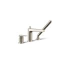Product Image of Taut Deck-Mount Bath Faucet w/ Handshower (Brushed Nickel), K-74032-4-BN