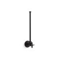 Product Image of 1/2" Npt Angle Supply w/ Stop w/ Cross Handle, Annealed Vertical Tube (Matte Black), K-7638-BL